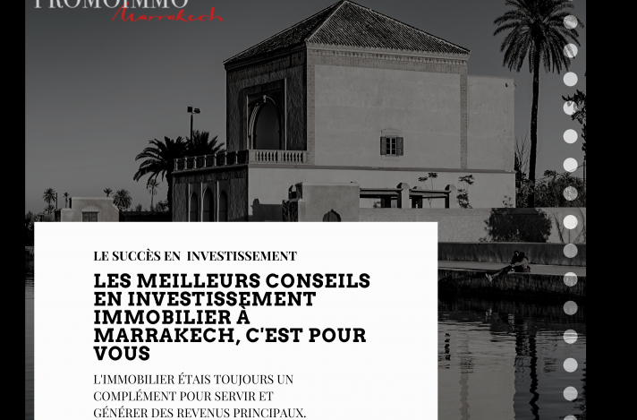 Les meilleurs conseils en investissement immobilier à Marrakech,c'est pour vous